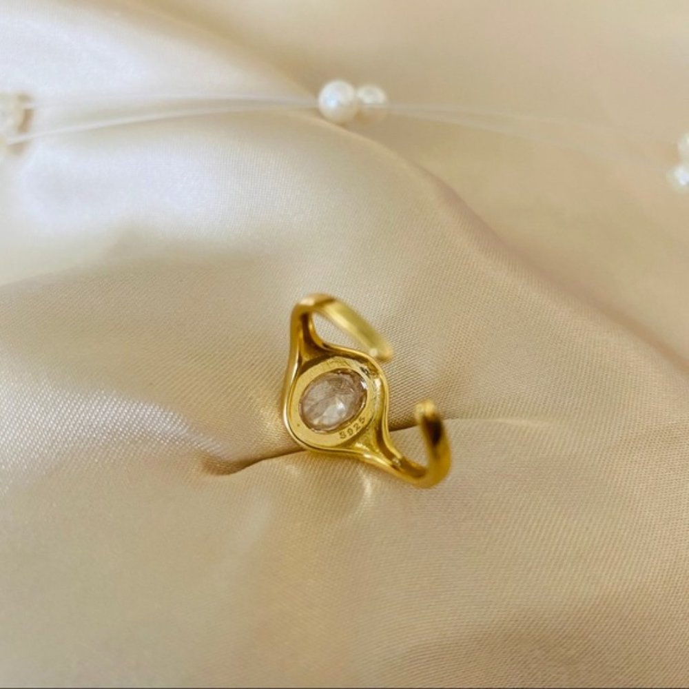 💕Last one 18K Goldplated Stone 925 Ring - Picture 7 of 10